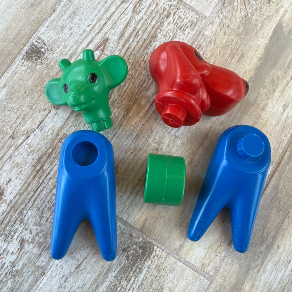 Colorful Animal Building Blocks Set Tupperware Zoo It Yourself